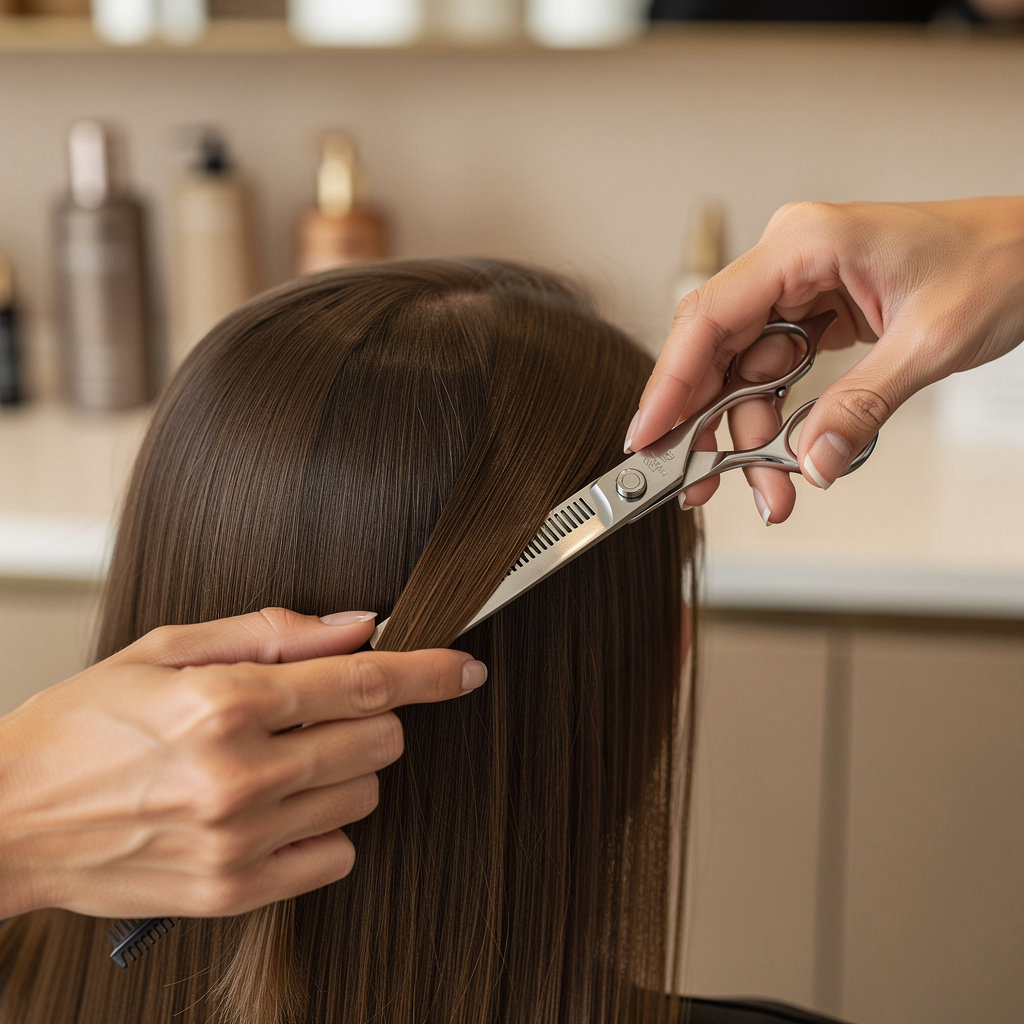HAVEN SALON professional stylist providing expert hair coloring services in Montecito